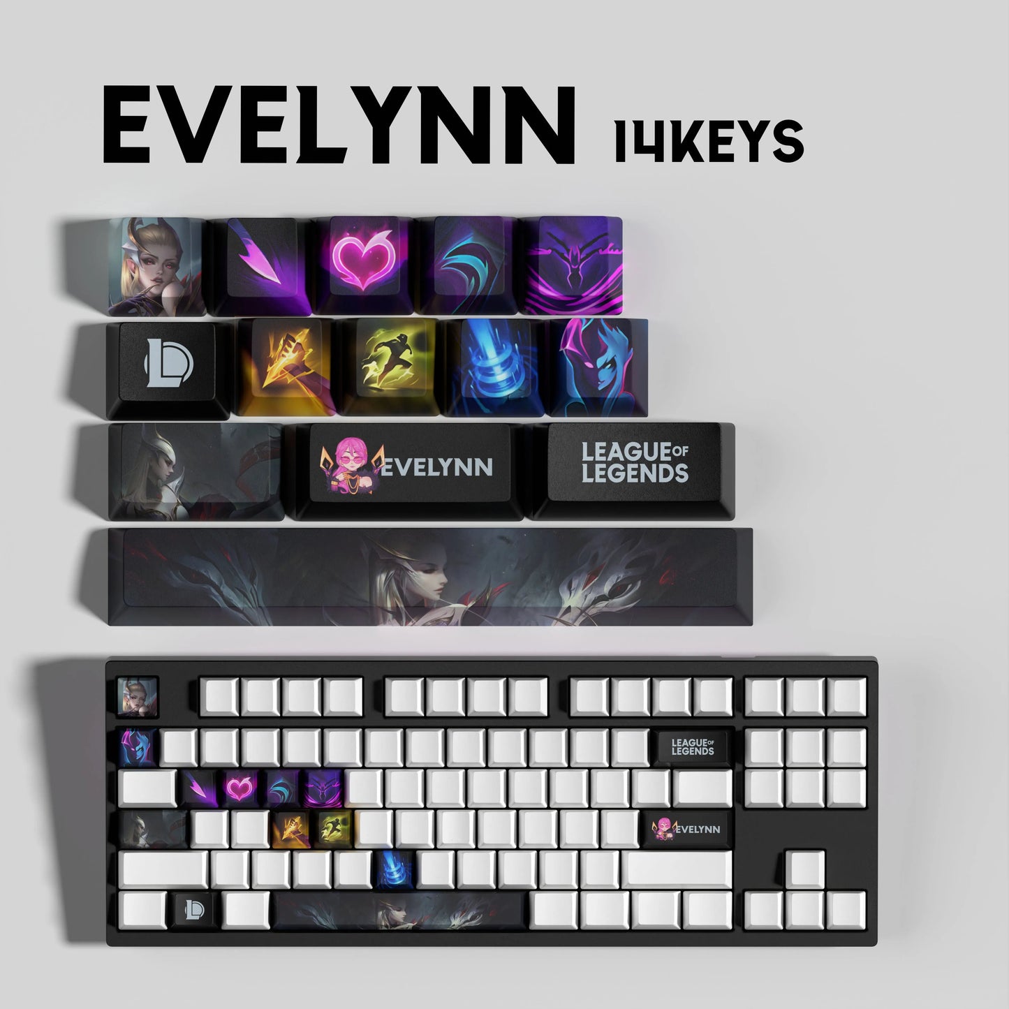 Atelier Evelynn League of Legends Keycap Set 14 Keys