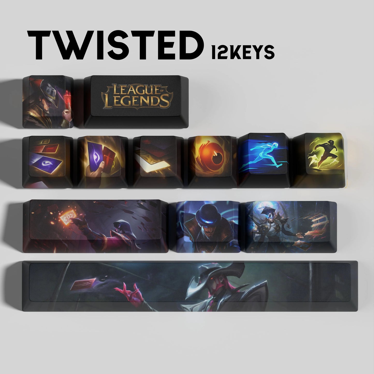 Atelier Twisted Fate Keycaps
