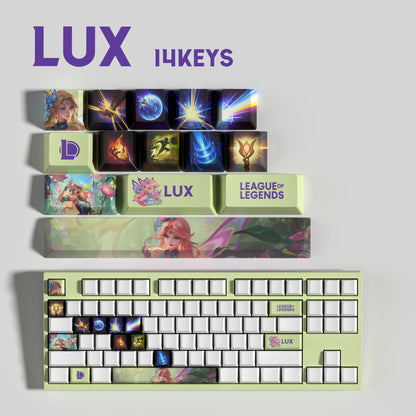 Atelier League of Legends Lux Keycaps 14 Keys