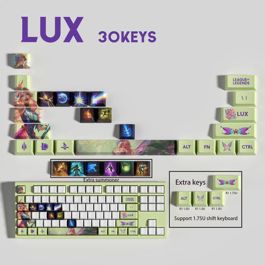 Atelier Lux LoL Keycaps 30 Keys
