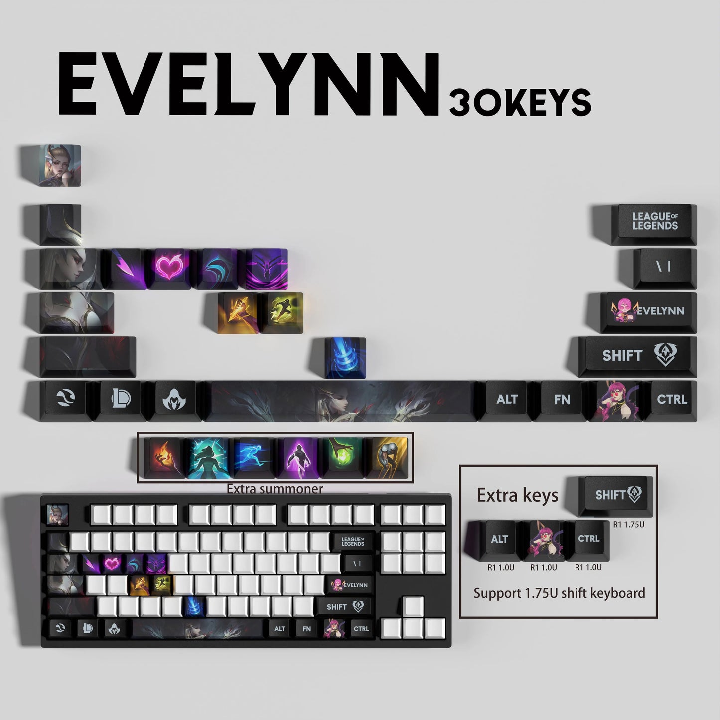 Atelier Evelynn Keycaps 30 Keys