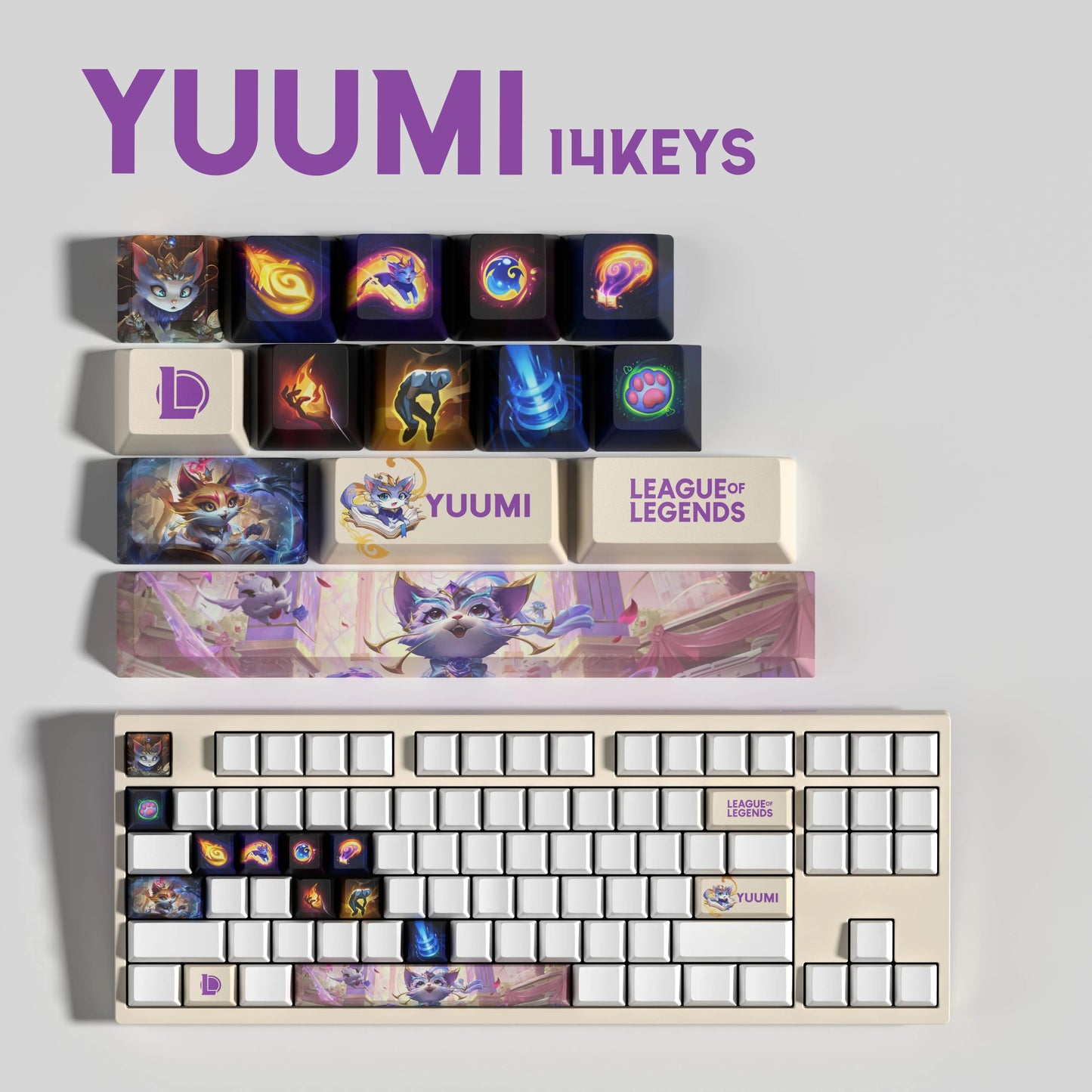 Atelier Yuumi LoL Keycaps 14 Key
