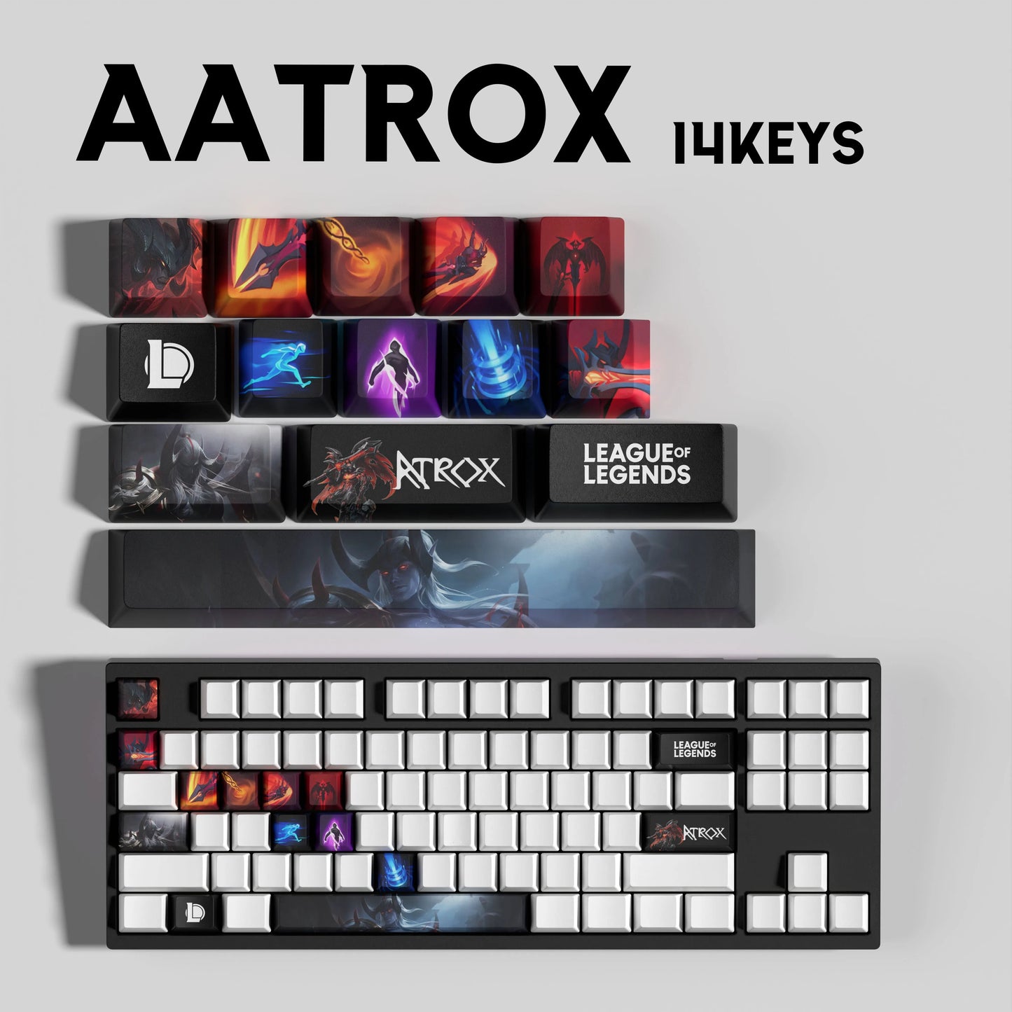 Atelier Aatrox League of Legends Keycaps 14 Keys