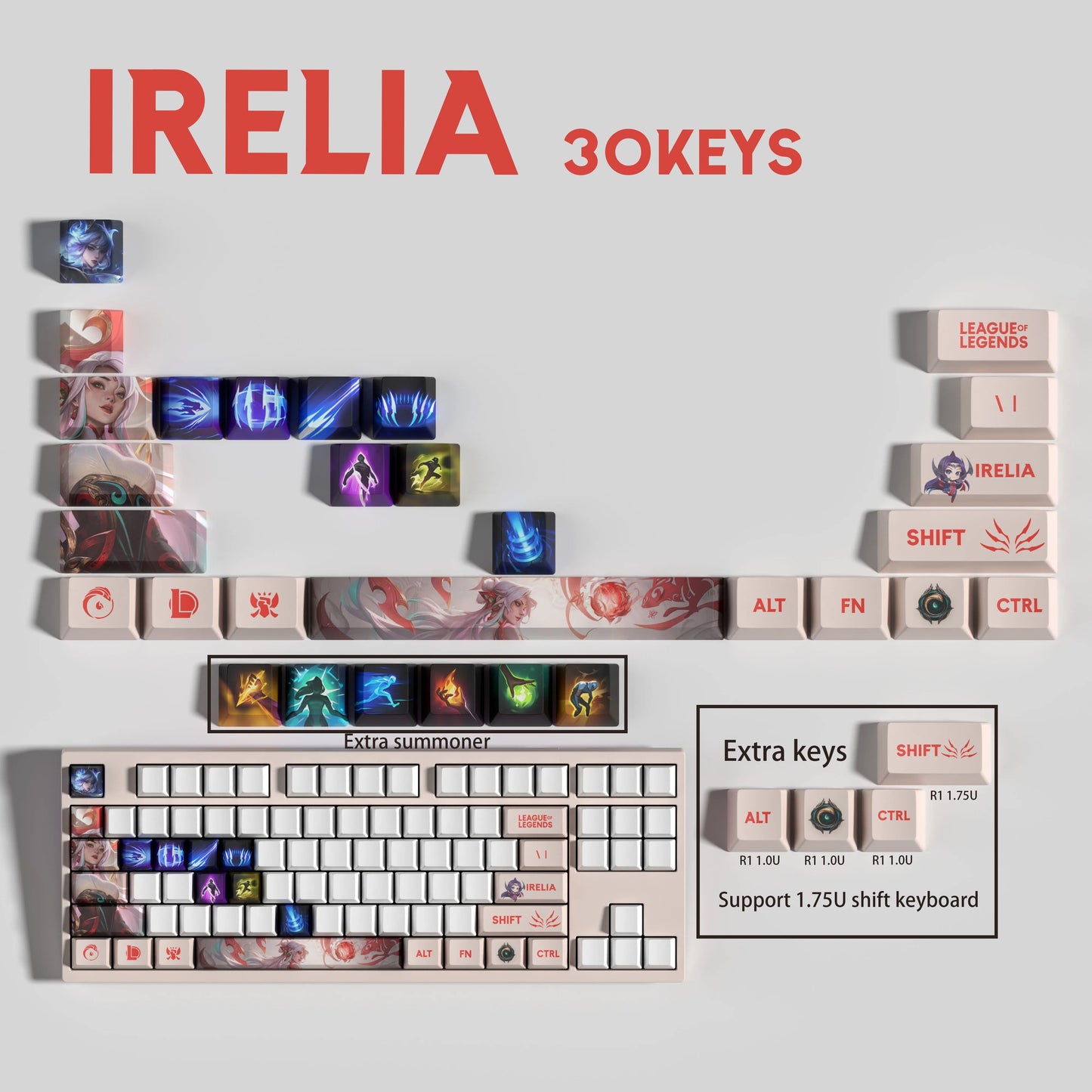 Atelier Irelia Keycaps 30 Keys