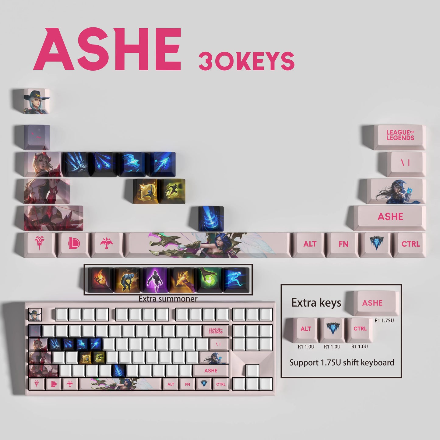Atelier Ashe League of Legends Keycaps