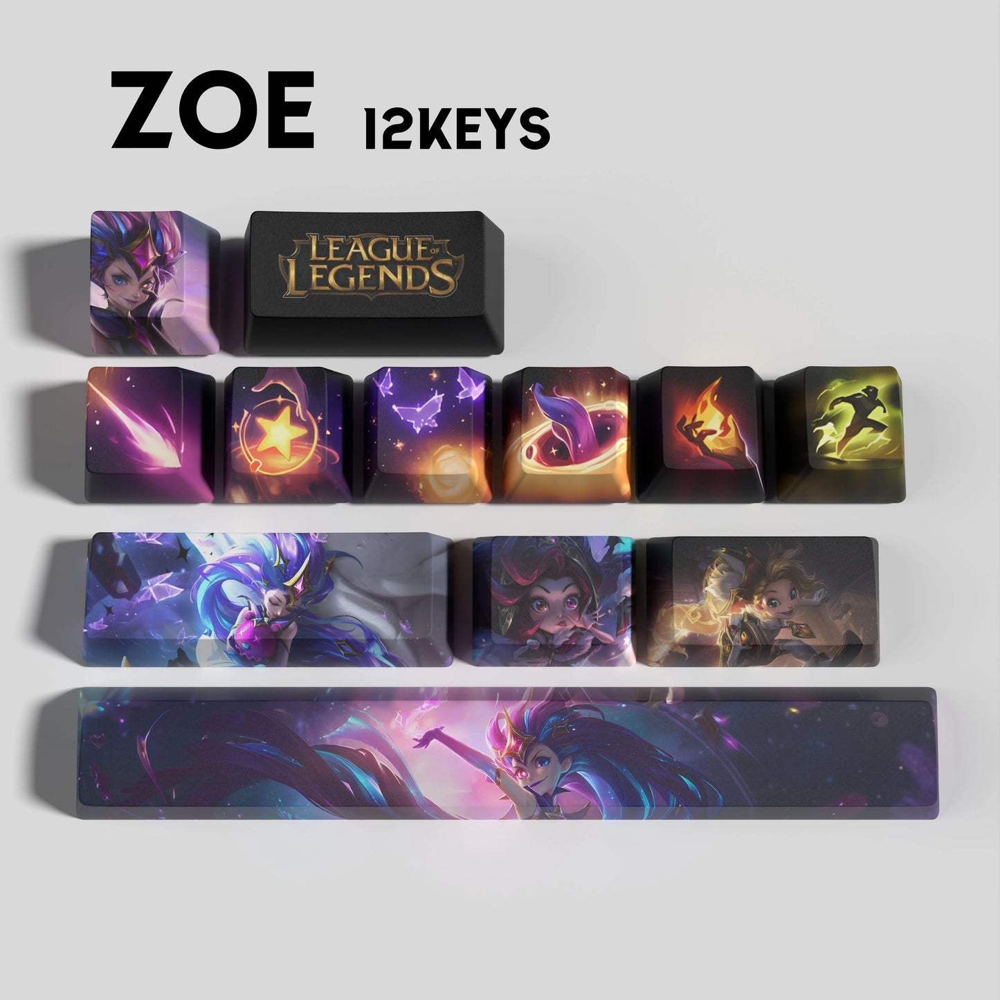 Atelier League of Legends Zoe Keycaps