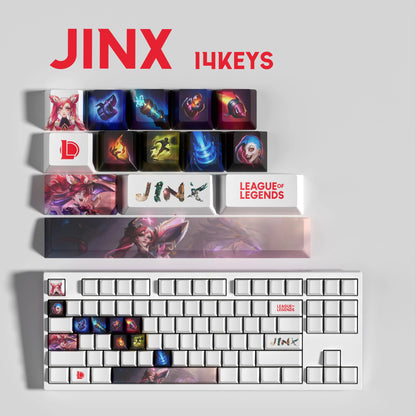 Atelier Jinx League of Legends Keycaps 14 Key