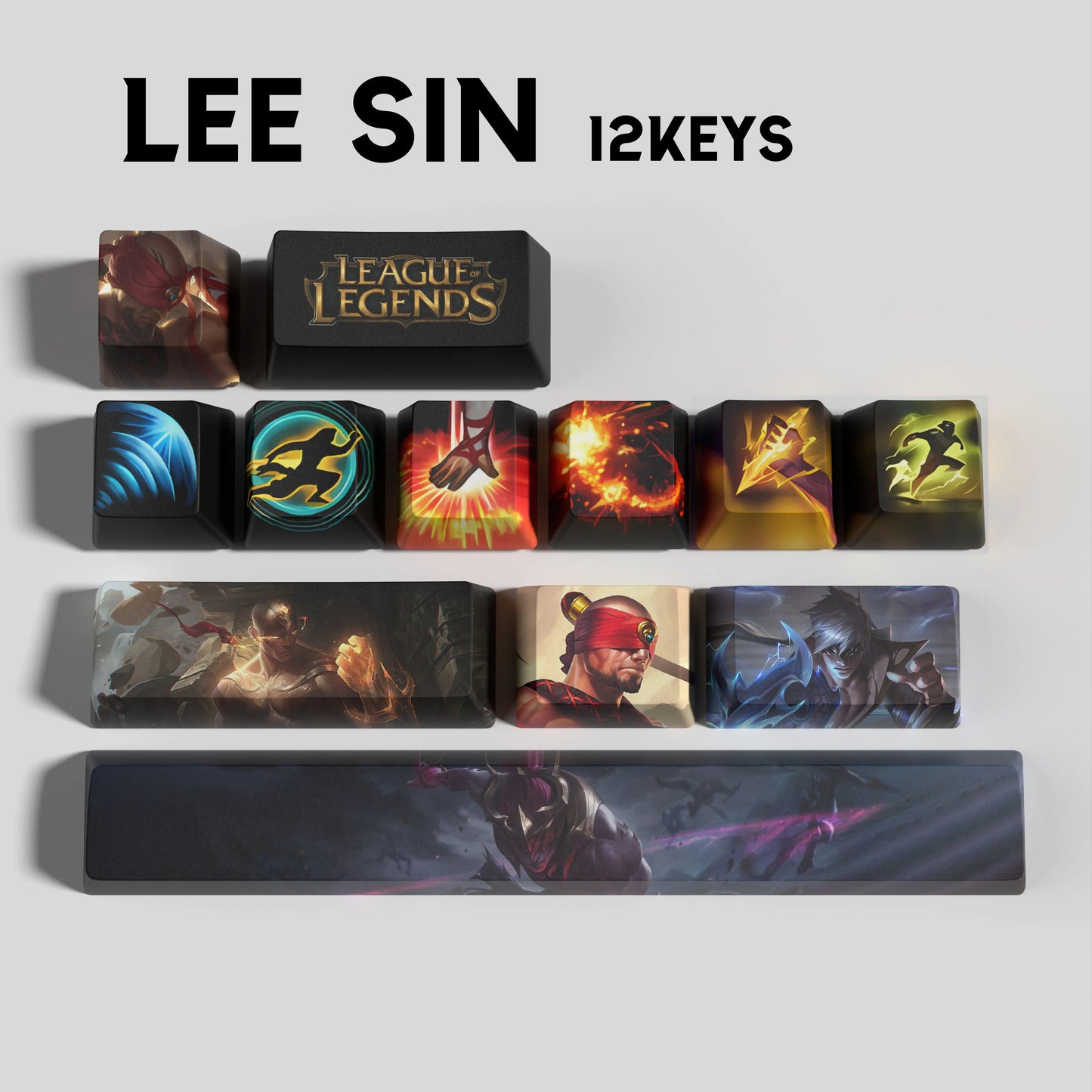 Atelier Lee Sin Keycaps 12 Keys